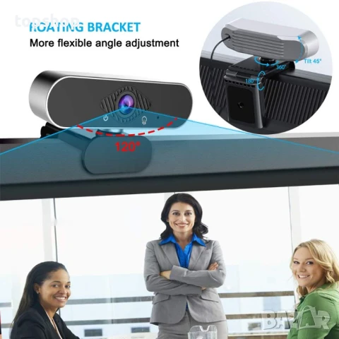 Нова Promax QHD (2560 x 1440 pixels ) уеб камера с 2 микрофонa, 1440p,, снимка 2 - Камери - 50502398