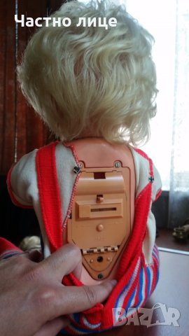 Голяма спяща и говоряща РЕТРО кукла - с опция за работа на батерии, снимка 8 - Кукли - 34940970