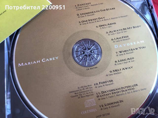 Mariah Carey, снимка 9 - CD дискове - 39336011