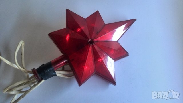 за Коледна елха  червена пластмасова електрическа звезда, снимка 8 - Колекции - 40124312