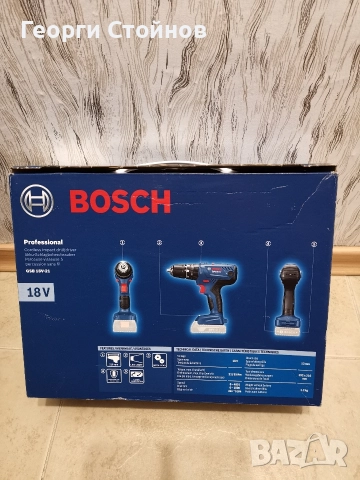 Винтоверт ударно-пробивен Bosch GSR 180-LI PROFESSIONAL , снимка 7 - Винтоверти - 52541950