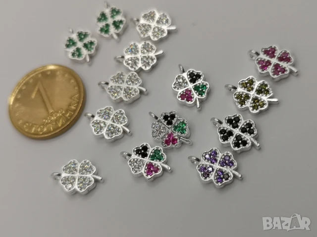 Дамско колие със сребърна висулка с циркони, снимка 9 - Колиета, медальони, синджири - 50645403