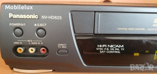 Panasonic NV-HD625B VCR-VHS Hi-Fi stereo, снимка 6 - Плейъри, домашно кино, прожектори - 39884589