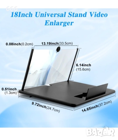 3D увеличителен екран за мобилен телефон, снимка 2 - Друга електроника - 53609249