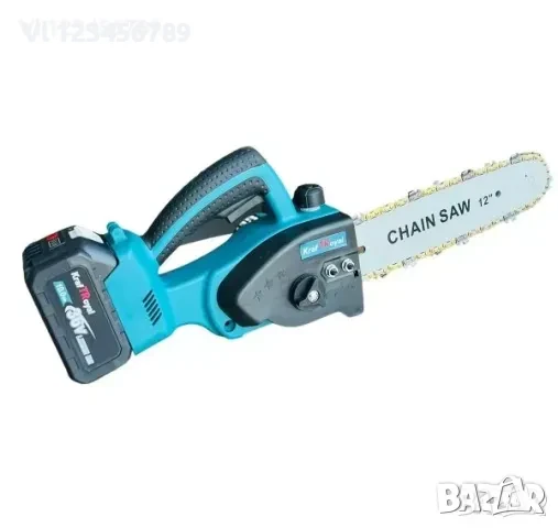 Акумулаторна резачка KRAFT ROYAL 36V. 40см шина + 2 вериги + 2 батерии 10Ah, снимка 2 - Други инструменти - 50493343