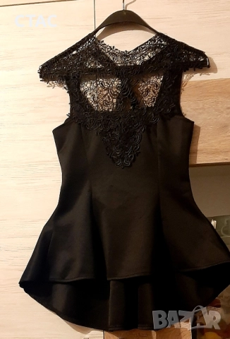 Ефектна и кокетна раздвижена туника ,с италианска дантела, снимка 2 - Туники - 51555629