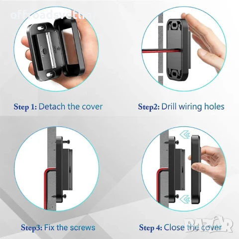 Панел за вграждане с 1 бутон ON/OFF с Type-C и USB входове, снимка 3 - Аксесоари и консумативи - 51056894