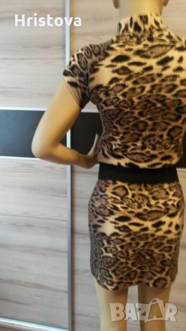 Леопардова рокля, снимка 3 - Рокли - 32756842