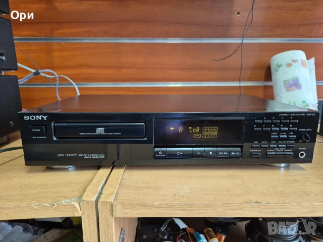 CD player SONY CDP-211, снимка 2 - Ресийвъри, усилватели, смесителни пултове - 50978576