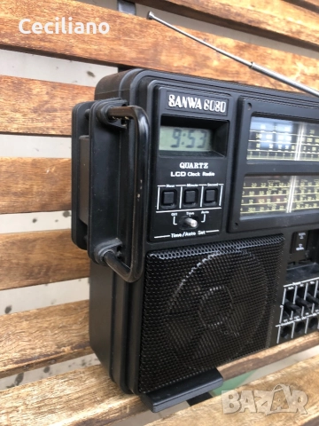 Японско мултибандово радио Sanwa(Sanyo), снимка 5 - Радиокасетофони, транзистори - 52685523