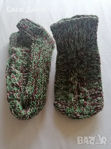 Терлици и чорапи от вълна и полиакрил, ръчно плетиво, снимка 5 - Други - 48374772