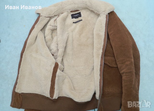 ЯКЕ ОТ РИПСЕНО КАДИФЕ PULL & BEAR   размер М , снимка 2 - Якета - 35407103