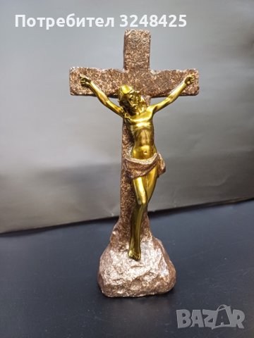 Статуетка Христос на кръста - полирезин от висок клас, снимка 4 - Статуетки - 43212895