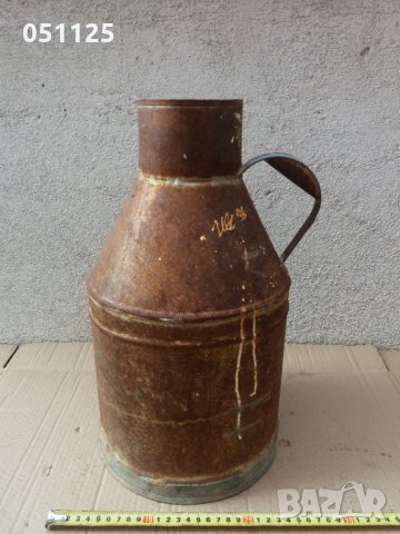 стар гюм за мляко - метален - 8 литра , снимка 3 - Антикварни и старинни предмети - 34996326