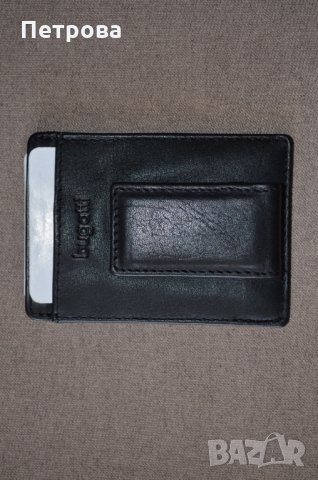 Bugatti Primo Card Holder картодържач до 3 карти + щипка за банкноти , снимка 6 - Портфейли, портмонета - 32742342
