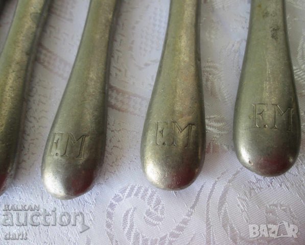 10 бр стари ножове Ercuis с инициали ЕМ, снимка 5 - Антикварни и старинни предмети - 28885357