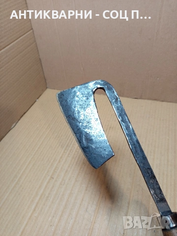 Соц Стара Ръчно Кована Брадвичка Сатър 0.530кг. НОМЕР 772., снимка 4 - Антикварни и старинни предмети - 53585514