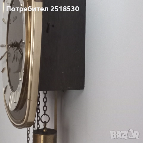 Стенен часовник Junghans , снимка 3 - Антикварни и старинни предмети - 51617446
