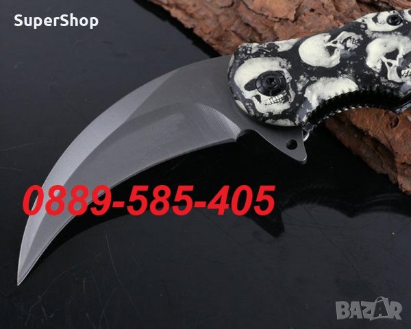 Уникален италянски сгъваем нож FOX KNIFE FA33 – KARAMBIT карамбит, снимка 4 - Ножове - 32753049