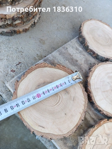 Дървени шайби бор, снимка 4 - Декорация за дома - 53584694