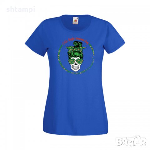 Дамска тениска Свети Валентин Skull Valentine's 13, снимка 2 - Тениски - 35582109