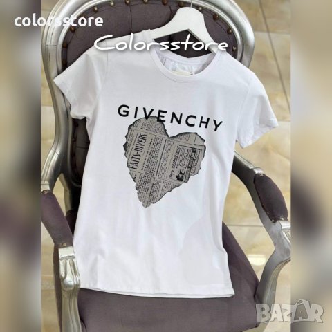 Дамска бяла тениска Givenshy кодVL78, снимка 1 - Тениски - 40163104
