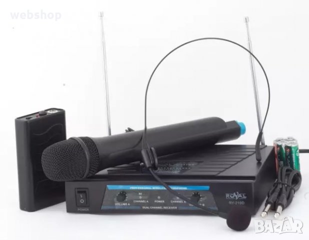 Професионална система с 1 безжичен микрофон, 1 микрофон брошка RY-210D, снимка 3 - Караоке - 35460997