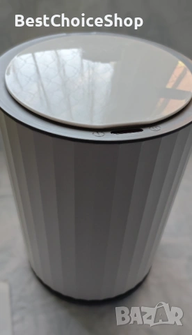 Безконтактен сензорен кош за баня - Кръгъл, 7L капацитет, снимка 3 - Други - 53518524