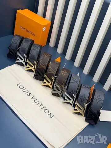 колани от естествена кожа 3см louis vuitton, снимка 2 - Колани - 50406225