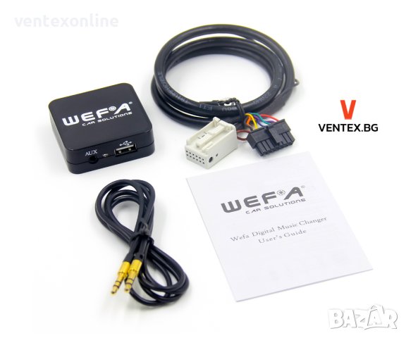 WEFA USB AUX дигитален CD чейнджър за Ауди Фолксваген Шкода 2003 до 2011 година 12 пина флашка