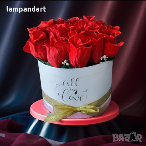Кутия с вечни рози за подарък, снимка 2 - Романтични подаръци - 43983269