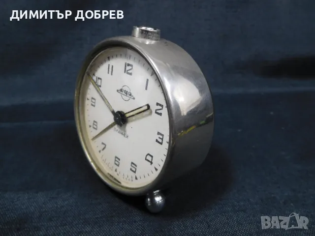 СТАР РЕТРО СОЦ СССР МЕХАНИЧЕН ЧАСОВНИК БУДИЛНИК ЕЧЗ, снимка 2 - Антикварни и старинни предмети - 49781242