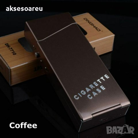 Алуминиева кутия за дамски тънки цигари табакера слим тънка дълга Case slim табакери украса супер сл, снимка 4 - Табакери - 39363748