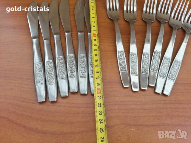 Руски прибори за хранене вилици и ножове, снимка 2 - Антикварни и старинни предмети - 33616937