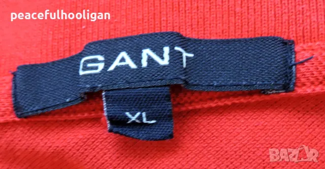 Gant Mens Red Short Sleeve Cotton Pique Casual Polo Cotton T-Shirt Size XL, снимка 13 - Тениски - 50326635