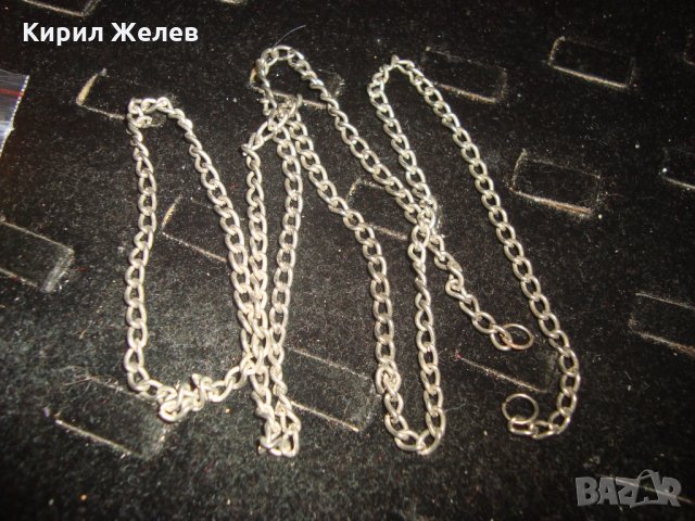 ПОСРЕБРЕНА СТОМАНЕНА ВЕРИЖКА КЮСТЕК за ДЖОБЕН ЧАСОВНИК СИНДЖИРЧЕ 20749, снимка 5 - Колиета, медальони, синджири - 32239456