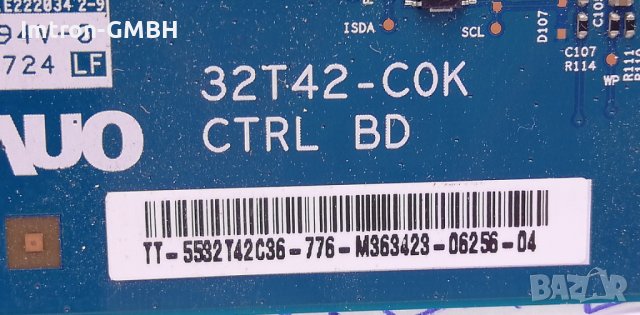 T-con board 32T42-C0K CTRL BD  TT-5532T42C36-776-M363423-06256-04, снимка 2 - Части и Платки - 37785322