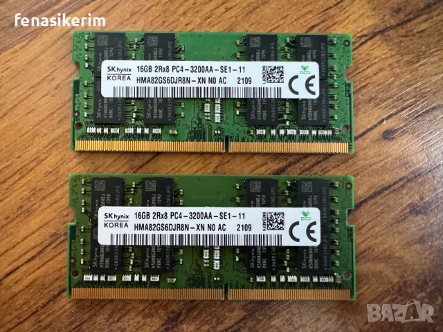 НОВА Hynix 32GB / 16GB 3200MHz DDR4 PC4 SODIMM Ram памет за лаптоп