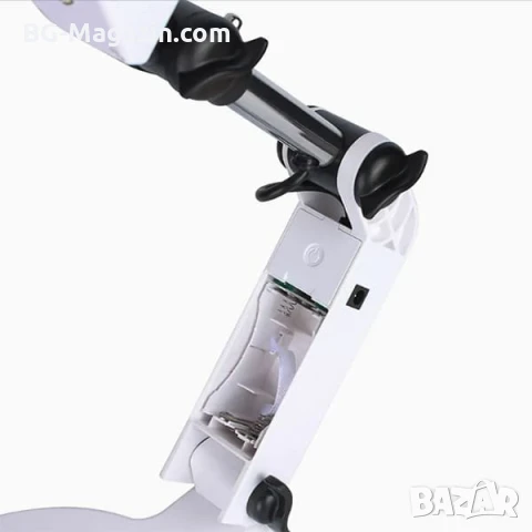 Професионална голяма увеличителна настолна лупа с LED осветление за четене гоблени бродиране шиене, снимка 9 - Други инструменти - 50921104