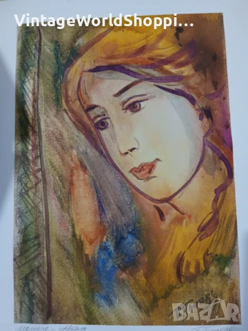 Акварел на П.Панев 1999г. ОРИГИНАЛ, снимка 5 - Картини - 50479289