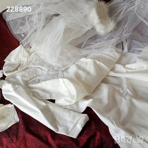 Булчинска рокля от 80-те години , снимка 5 - Колекции - 52972265