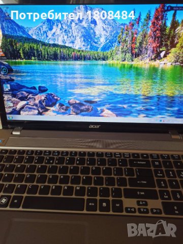 Лаптоп Acer, 17 инча, 4 ядрен, 4 рам памет, 1 терабайт, Windows 7, преинсталиран, работи перфектно , снимка 1