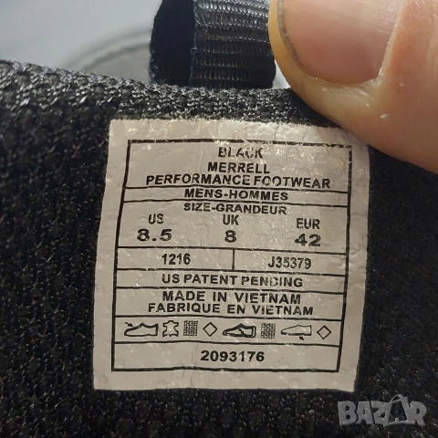 Merrell Kapravt Gore-Tex номер 42 водоустойчиви туристически обувки/ маратонки, снимка 3 - Други - 53487097