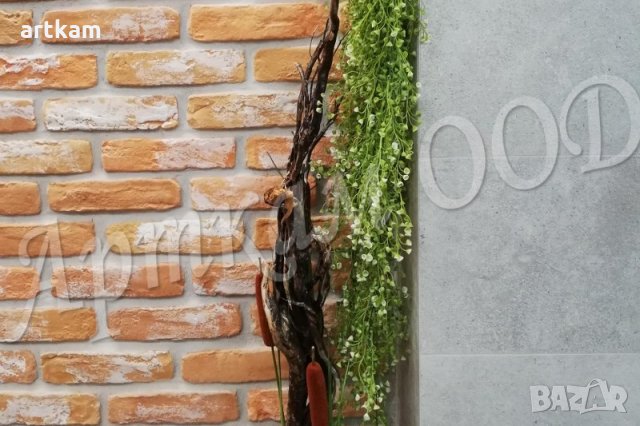 Антична тухла с бял състаряващ ефект, снимка 2 - Декорация за дома - 26523018