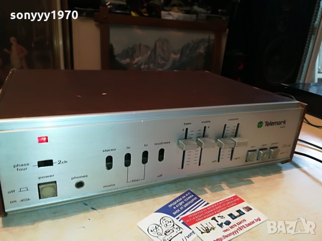 telemark a40 ретро усилвател 3105211618, снимка 4 - Ресийвъри, усилватели, смесителни пултове - 33059490
