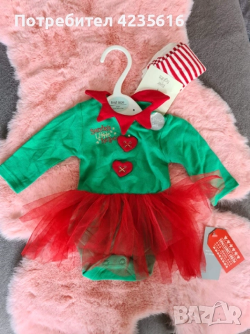 Бебешки коледен сет, снимка 2 - Комплекти за бебе - 52730059