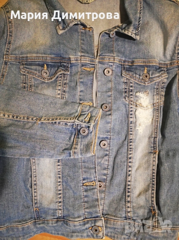 Дамско дънково яке, снимка 3 - Якета - 52879549