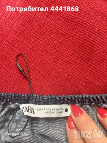 Дамска рокля Zara.Нова не е обличана.Деним., снимка 4 - Рокли - 51551298