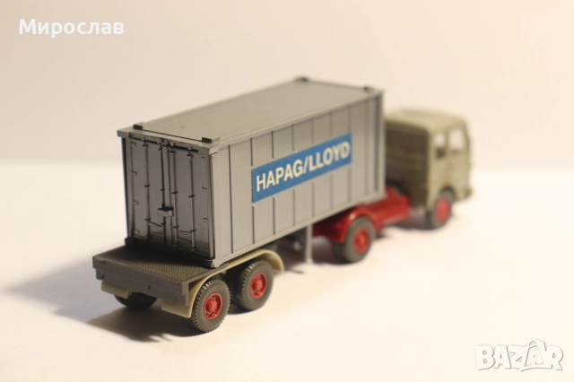 WIKING H0 1/87 МАН MAN КОНТЕЙНЕР КАМИОН МОДЕЛ КОЛИЧКА, снимка 6 - Колекции - 52446220