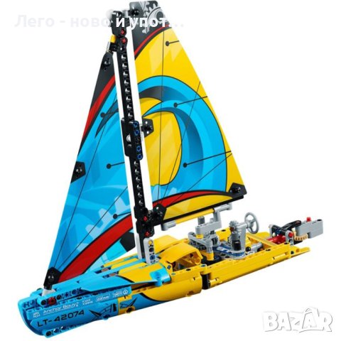 Употребявано LEGO Technic 42074 - Състезателна яхта, снимка 2 - Конструктори - 43909700